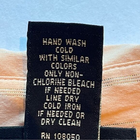 Lane Bryant Women's Button blouse long sleeve Size 18/20 Pastel Orange - Picture 4 of 11